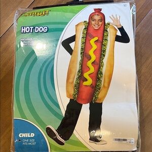 Spirit Kids Hot Dog Costume - Red, Yellow, Brown